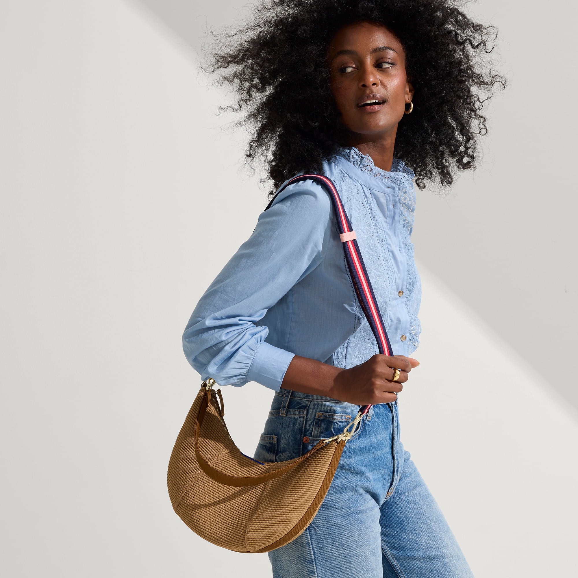 The Crossbody Strap - Confetti Stripe - Image 3