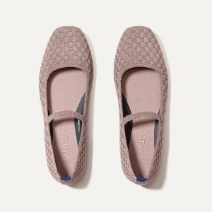 The Max Square Mary Jane - Dusty Lilac Basketweave