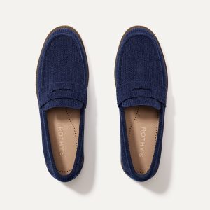 The ReVelvet??Penny Loafer - ReVelvet??Navy